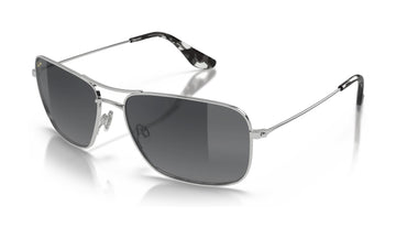 Maui Jim Wiki Wiki GS246-17 Polarized Aviator Sunglasses, Silver, Neutral Grey Gradient, view 2