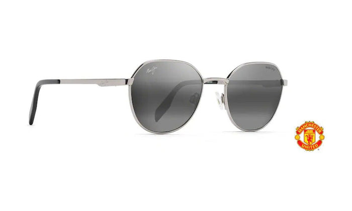 Maui Jim Hukilau 845-17UTD Manchester United Edition Polarized Sunglasses, Silver, Neutral Grey, view 1