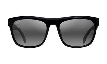 Maui Jim S-Turns 872-02 Polarized Sunglasses, Black with Crystal, Neutral Grey, view 1