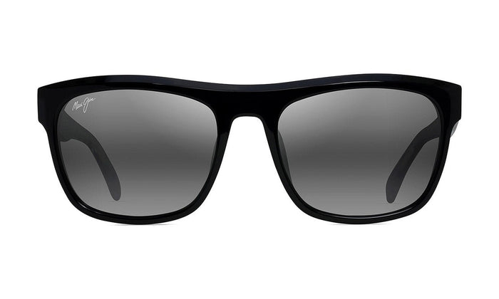 Maui Jim S-Turns 872-02 Polarized Sunglasses, Black with Crystal, Neutral Grey, view 1