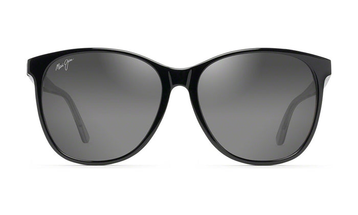 Maui Jim Isola GS821-02L Polarized Cat-Eye Sunglasses, Black, Neutral Grey Gradient, view 1
