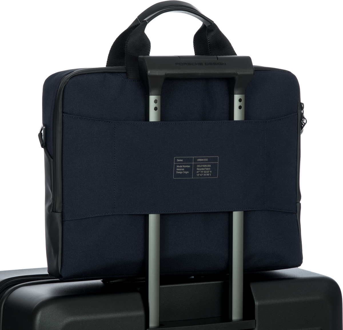Porsche Design Urban Eco Laptop Briefcase M in Blue, view 3