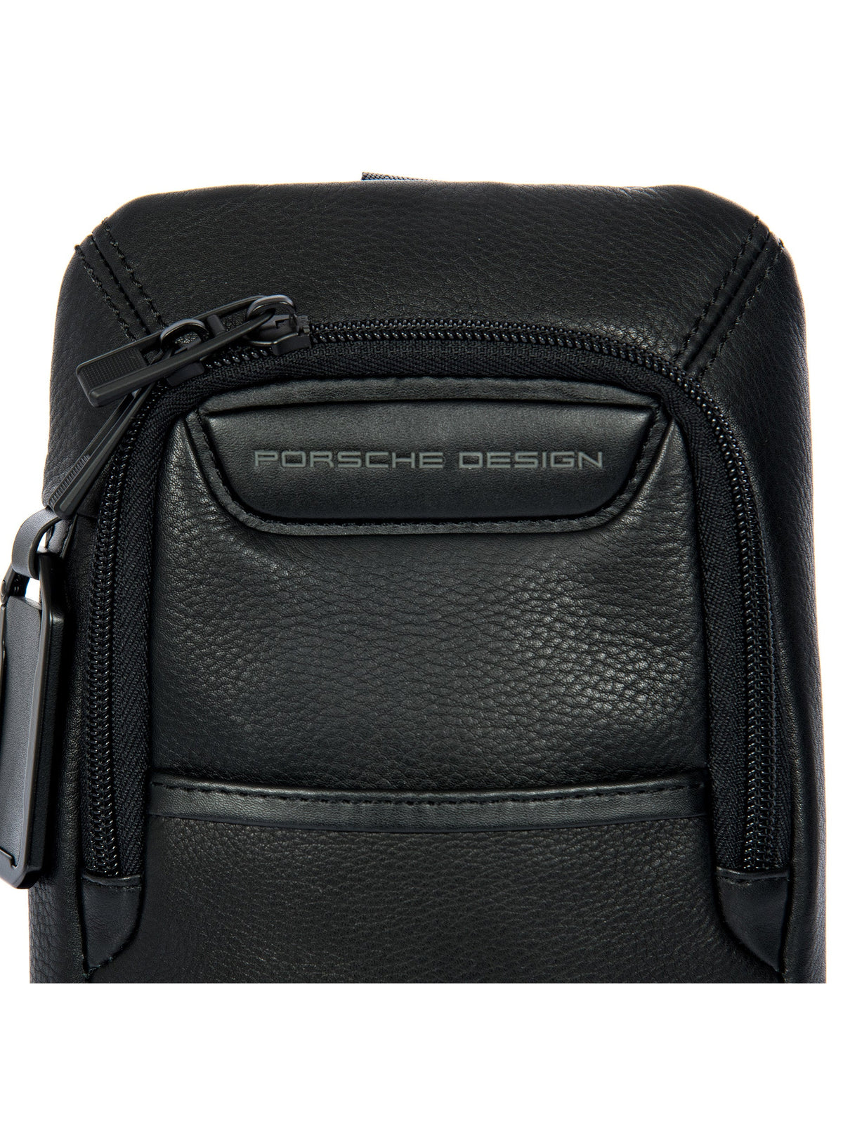 Porsche Design Leather Crossbody Bag in Black, view 6