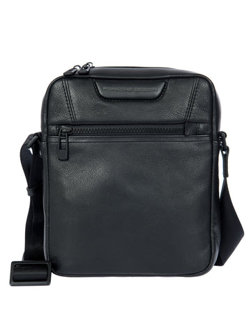 Porsche Design Leather Shoulder Bag XS in Black, view 1