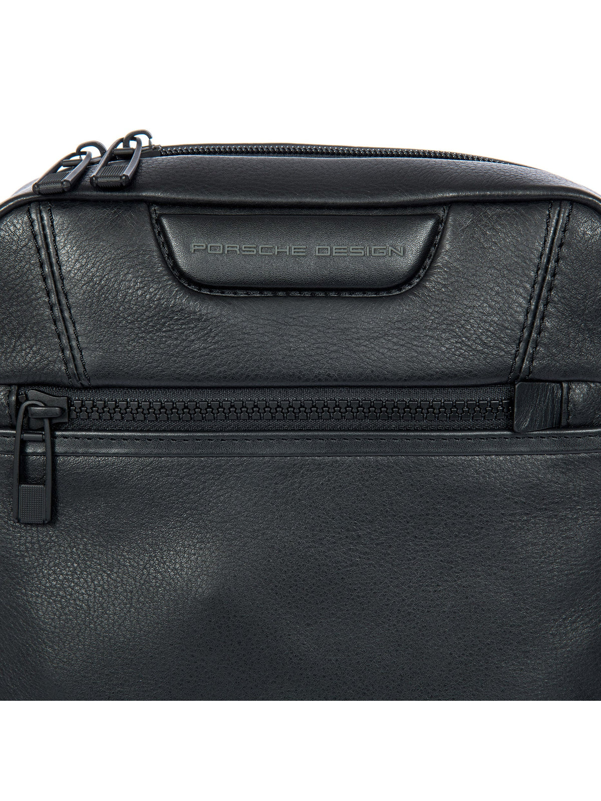 Porsche Design Leather Shoulder Bag XS in Black, view 6