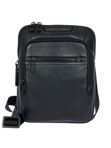 Porsche Design Leather Shoulder Bag S in Black, view 1