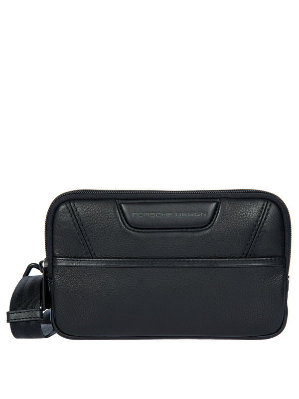 Porsche Design Leather Travel Pouch in Black, view 1