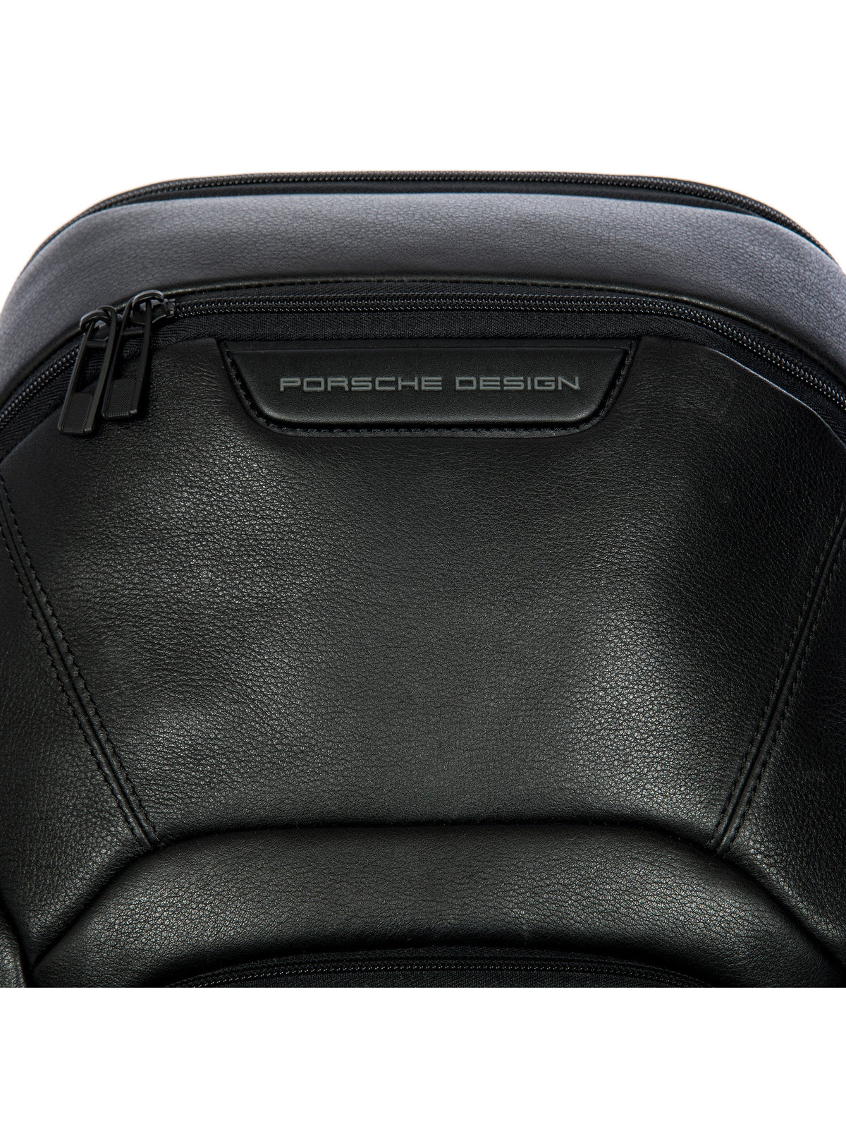 Porsche Design Leather Laptop Backpack M Expandable in Black, view 6