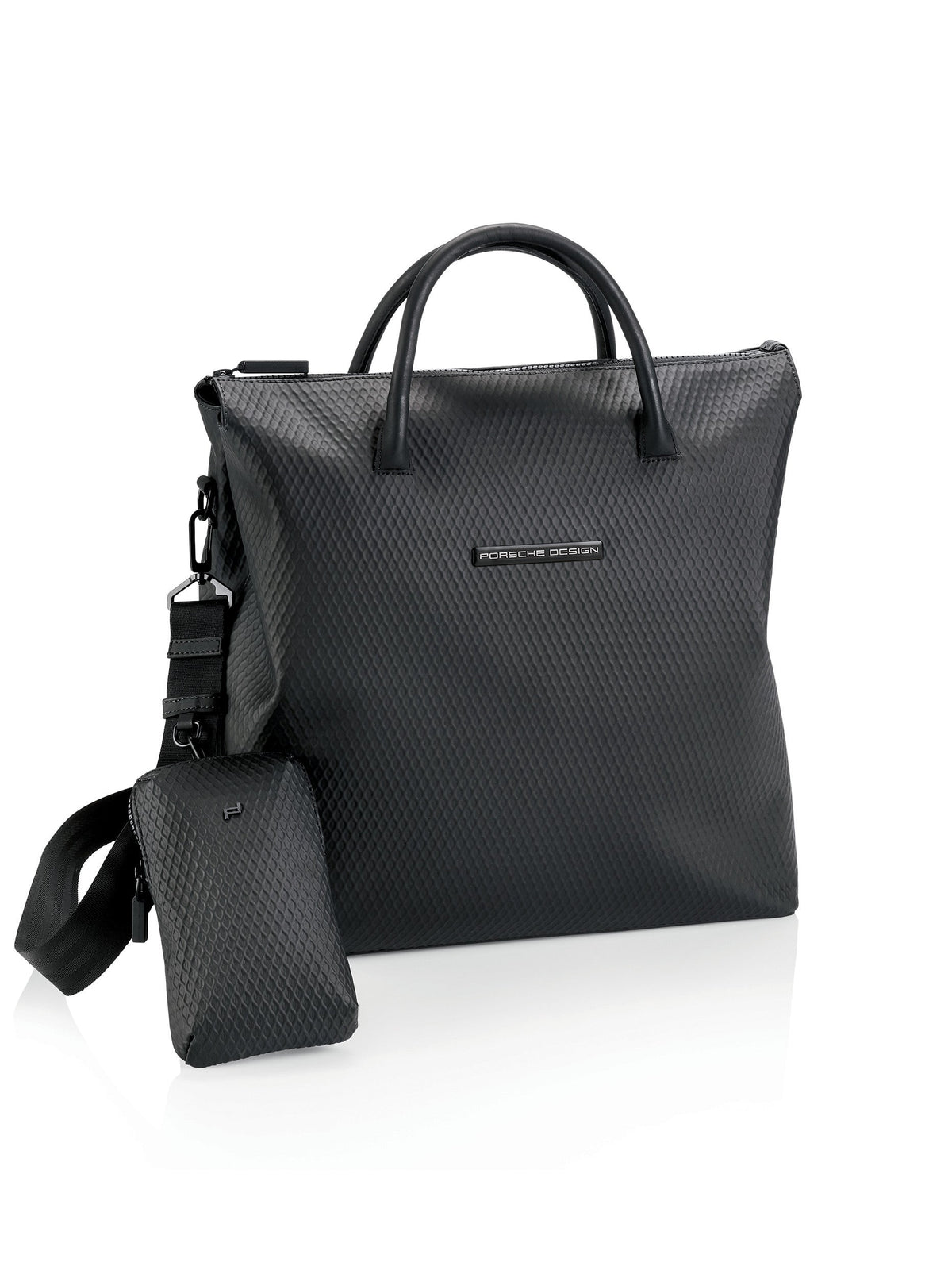 Porsche Design Studio Laptop Tote Bag in Black, view 3