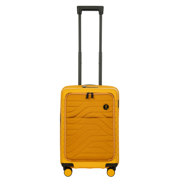 Bric's B|Y Ulisse Expandable Carry-On Spinner with Front Pocket in Mango, view 1