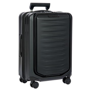 Porsche Design Expandable Carry-On Spinner with Front Pocket in Matte Black, view 2