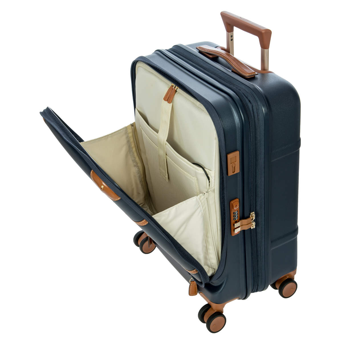 Bric's Bellagio Expandable Carry-On Spinner with Laptop Pocket in Blue, view 5