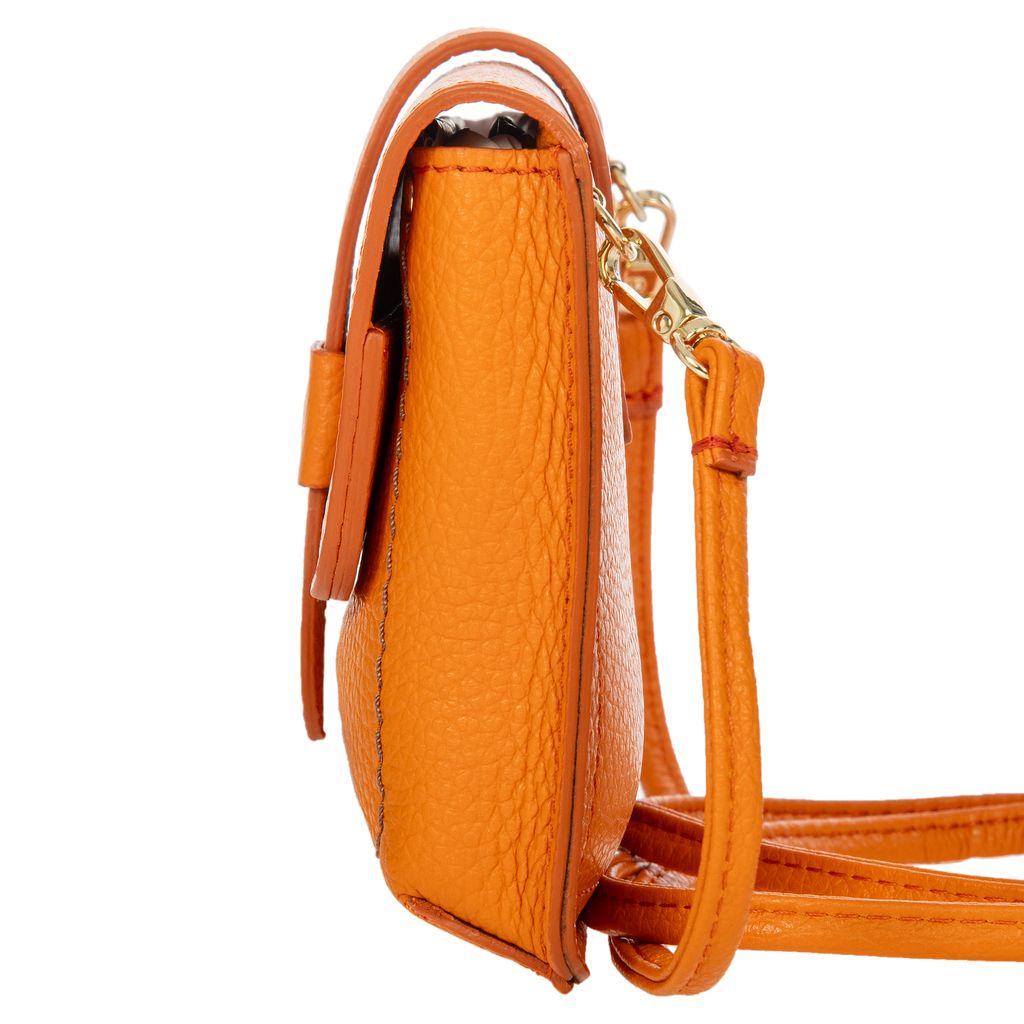 Bric's Gondola Garofano Leather Mini Purse in Agrumi, view 3