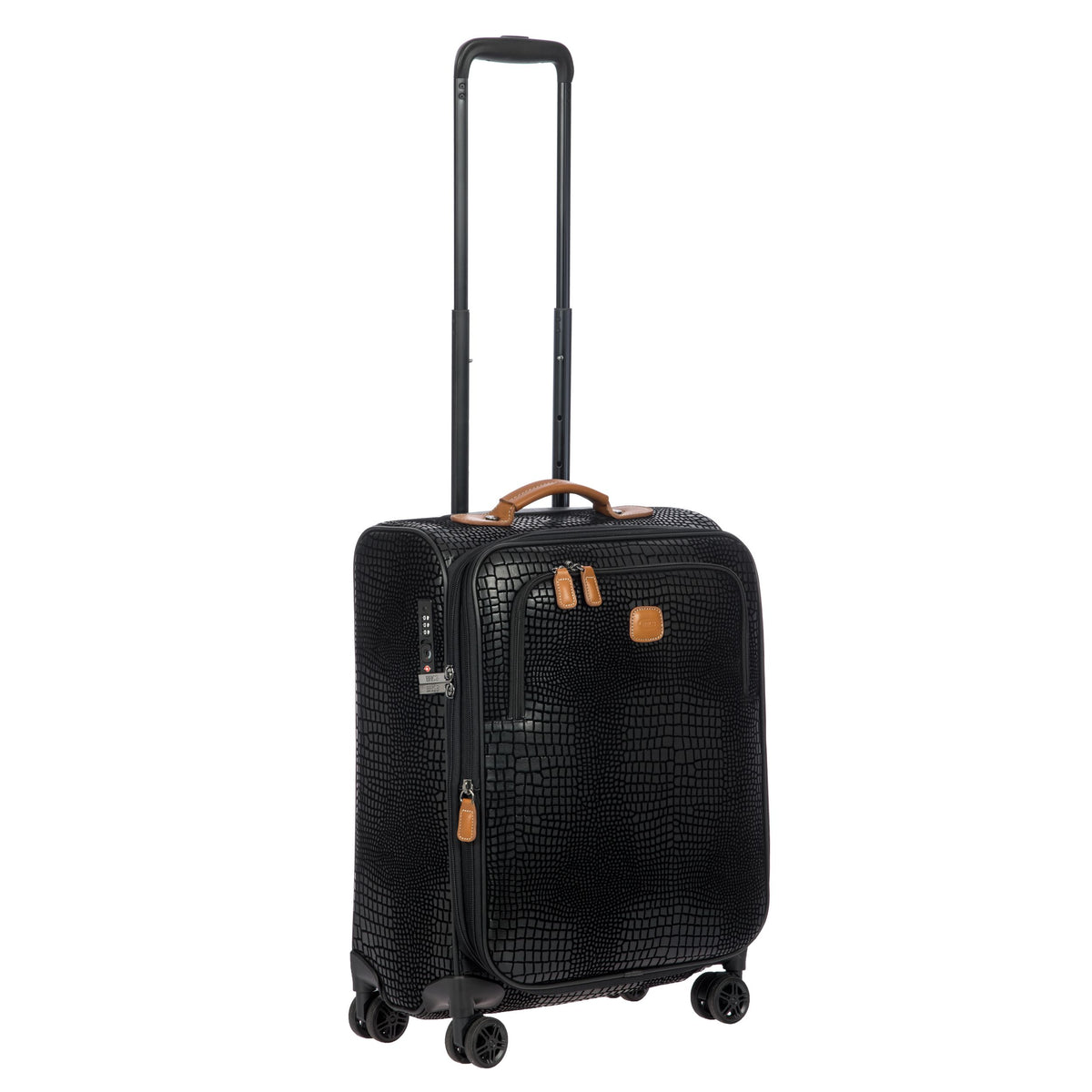 Bric's My Safari Expandable Spinner in Black/Cognac, view 2