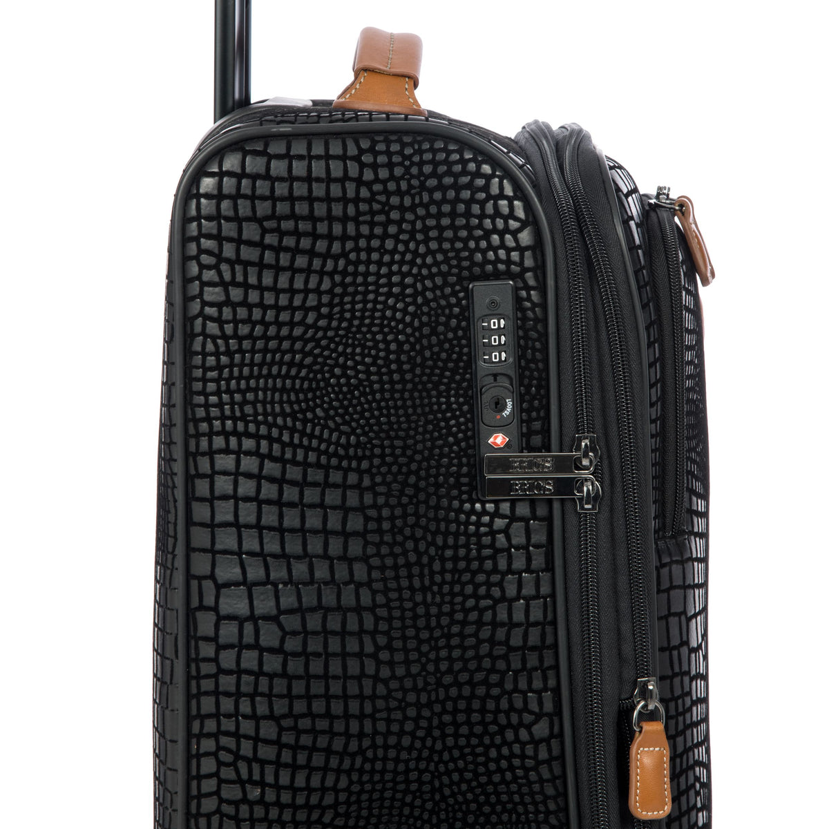 Bric's My Safari Expandable Spinner in Black/Cognac, view 8