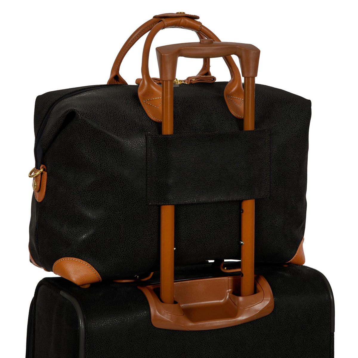 Bric's MyLIFE 22" Cargo Duffle Bag in Black/Tabacco, view 4