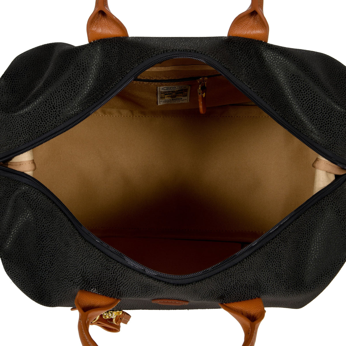 Bric's MyLIFE 22" Cargo Duffle Bag in Black/Tabacco, view 6