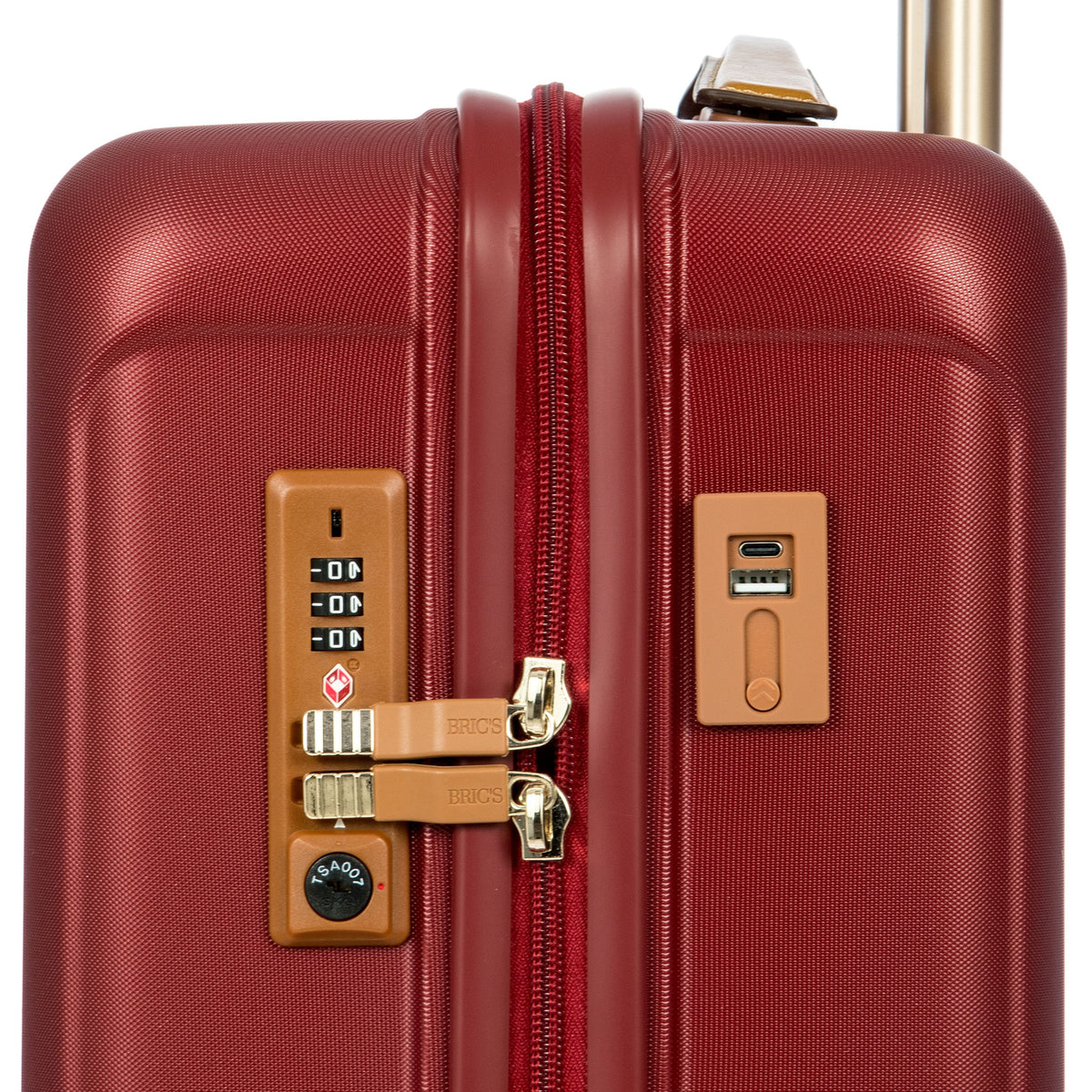 Bric's Capri 2.0 Expandable Checked Spinner in Bordeaux, view 5