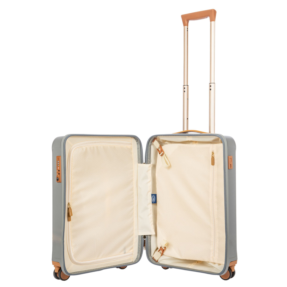 Bric's Capri 2.0 Expandable Checked Spinner in Silver, view 1