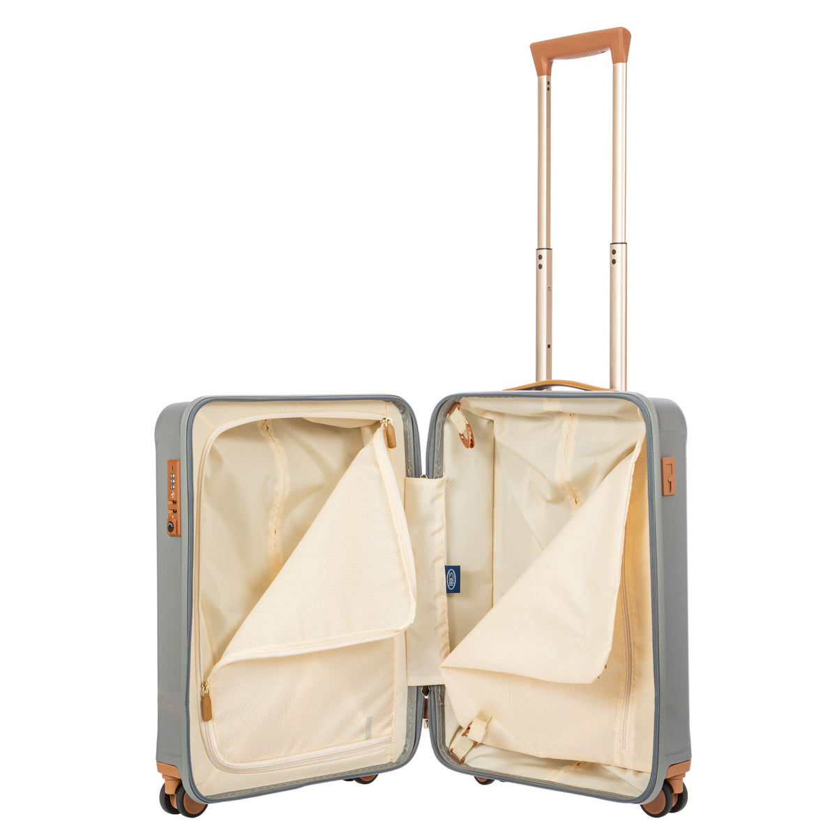 Bric's Capri 2.0 Expandable Checked Spinner in Silver, view 2