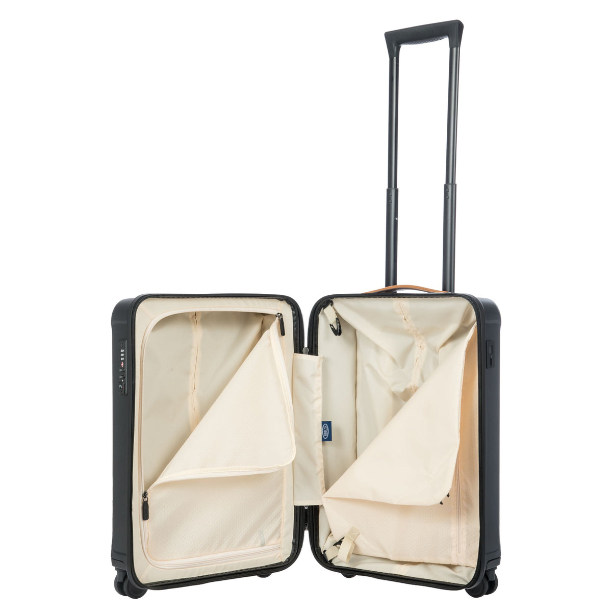 Bric's Capri 2.0 Expandable Checked Spinner in Matte Black, view 1