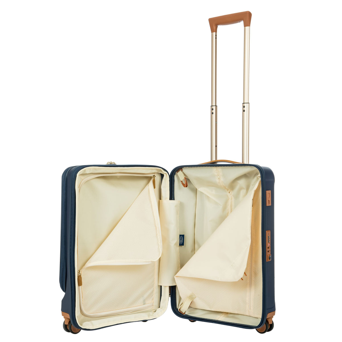 Bric's Capri 2.0 Expandable Checked Spinner in Matte Blue, view 1