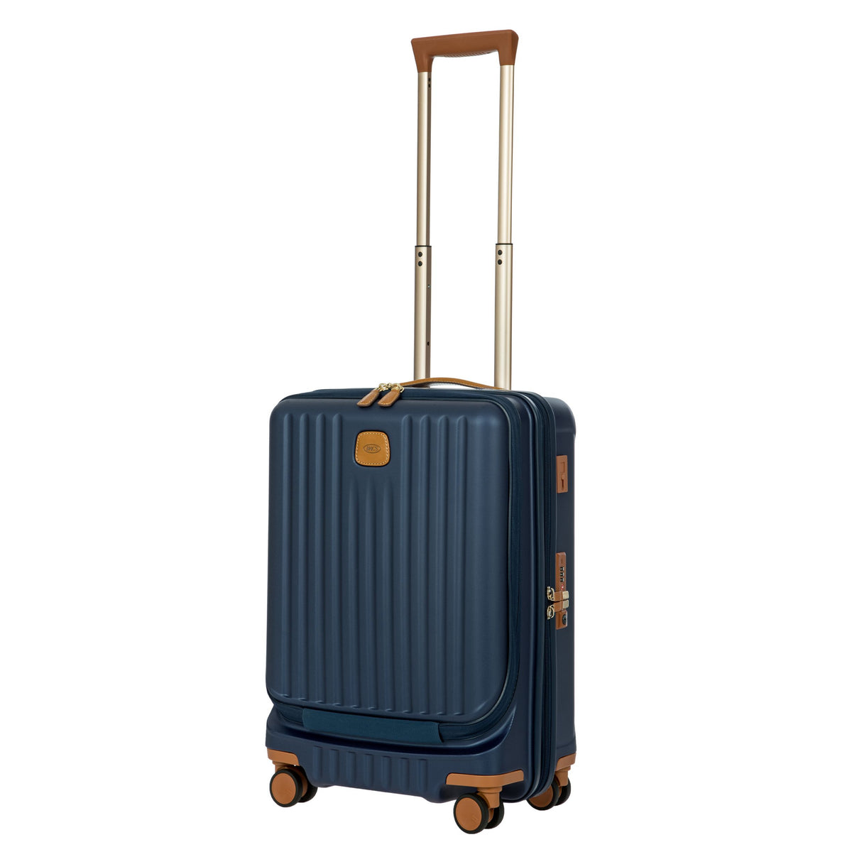 Bric's Capri 2.0 Expandable Checked Spinner in Matte Blue, view 2