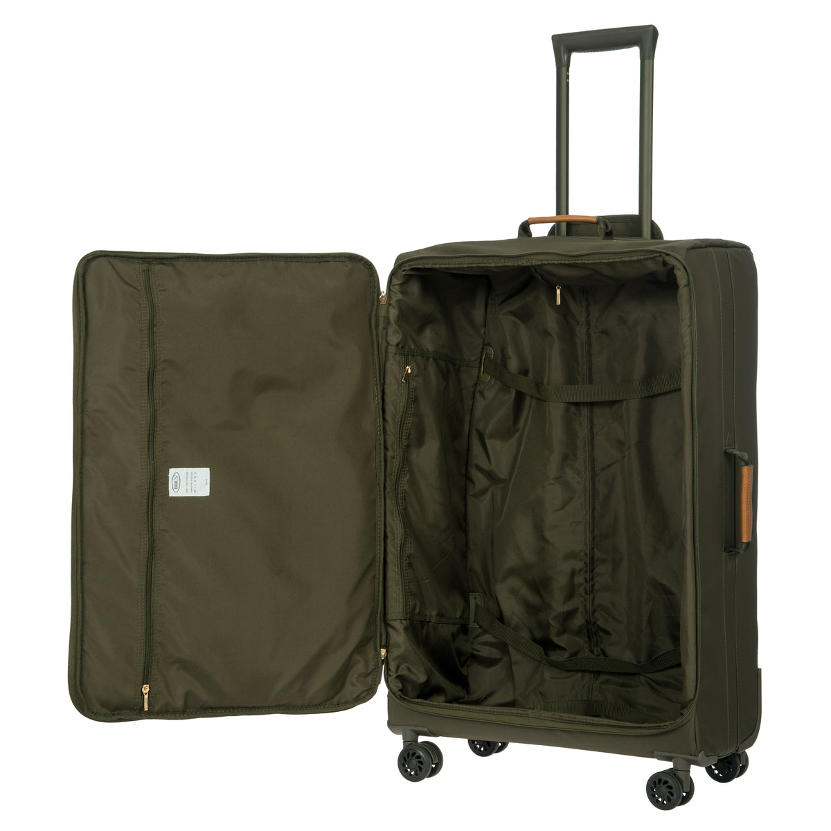 Bric's X-Collection 30" Checked Spinner in Olive, view 7