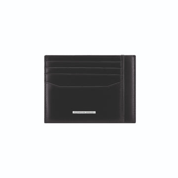 Porsche Design Leather Card Holder 4 in Black, Classic Smooth, view 1