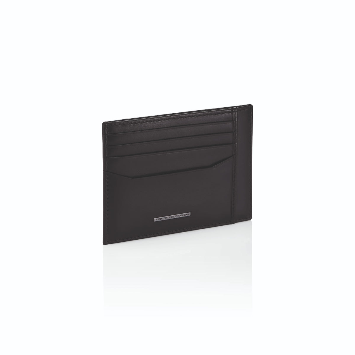 Porsche Design Leather Card Holder 4 in Black, Classic Smooth, view 3