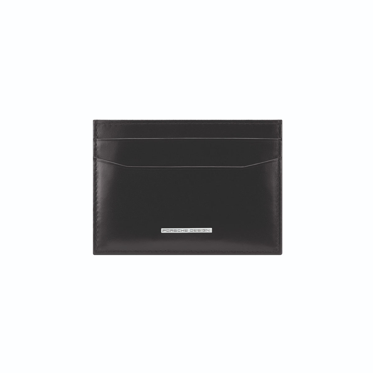 Porsche Design Leather Card Holder 2 with Money Clip in Black, Classic Smooth, view 1