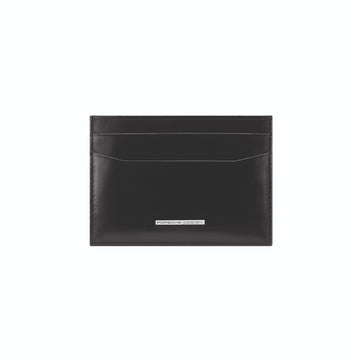 Porsche Design Leather Card Holder 2 with Money Clip in Black, Classic Smooth, view 1