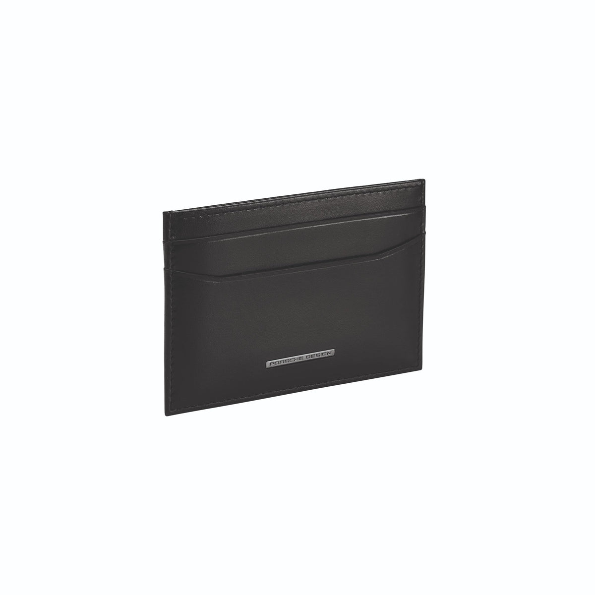 Porsche Design Leather Card Holder 2 with Money Clip in Black, Classic Smooth, view 3