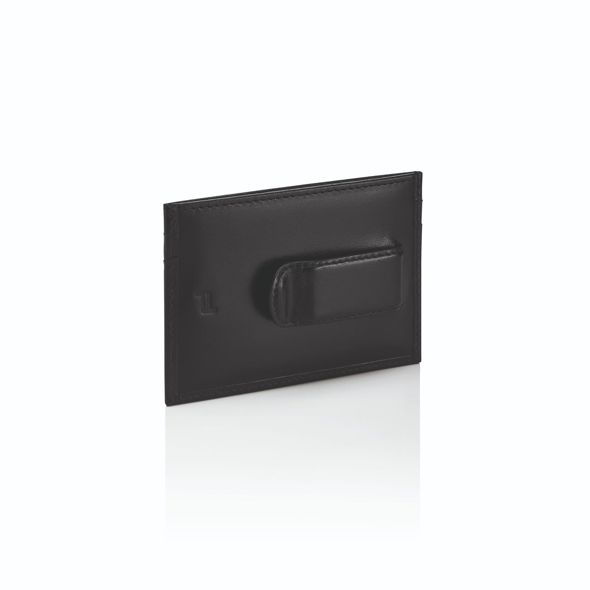 Porsche Design Leather Card Holder 2 with Money Clip in Black, Classic Smooth, view 4