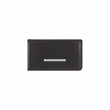 Porsche Design Leather Money Clip in Black, Classic Smooth, view 1