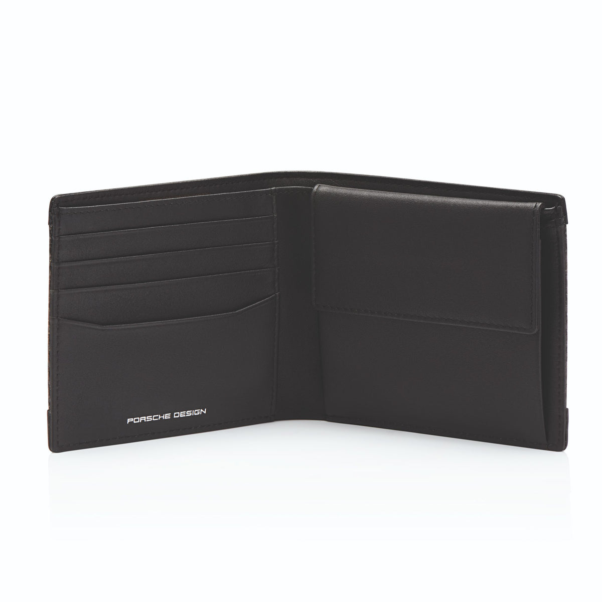 Porsche Design Carbon Wallet 4 with Coin Pocket in Black, view 3