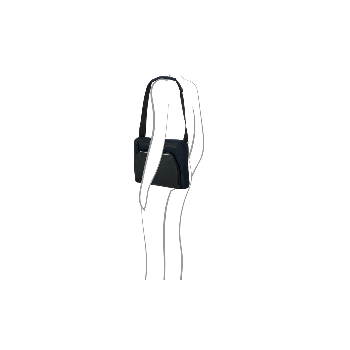 Porsche Design Urban Eco Messenger Bag in Blue, view 7