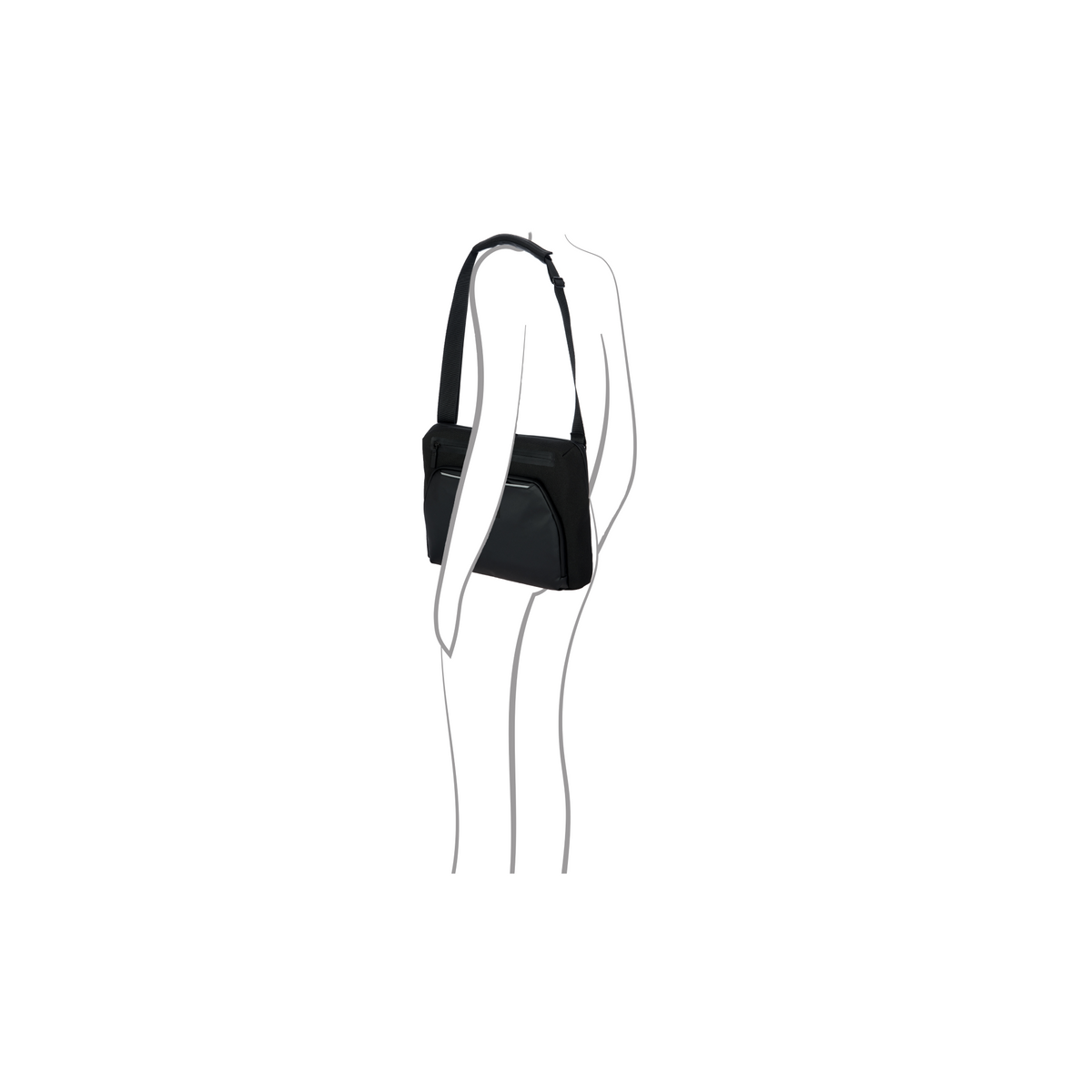 Porsche Design Urban Eco Messenger Bag in Black, view 7