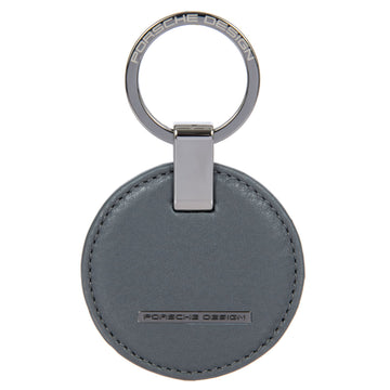 Porsche Design Circle Leather Key Ring in Anthracite Matte, view 1