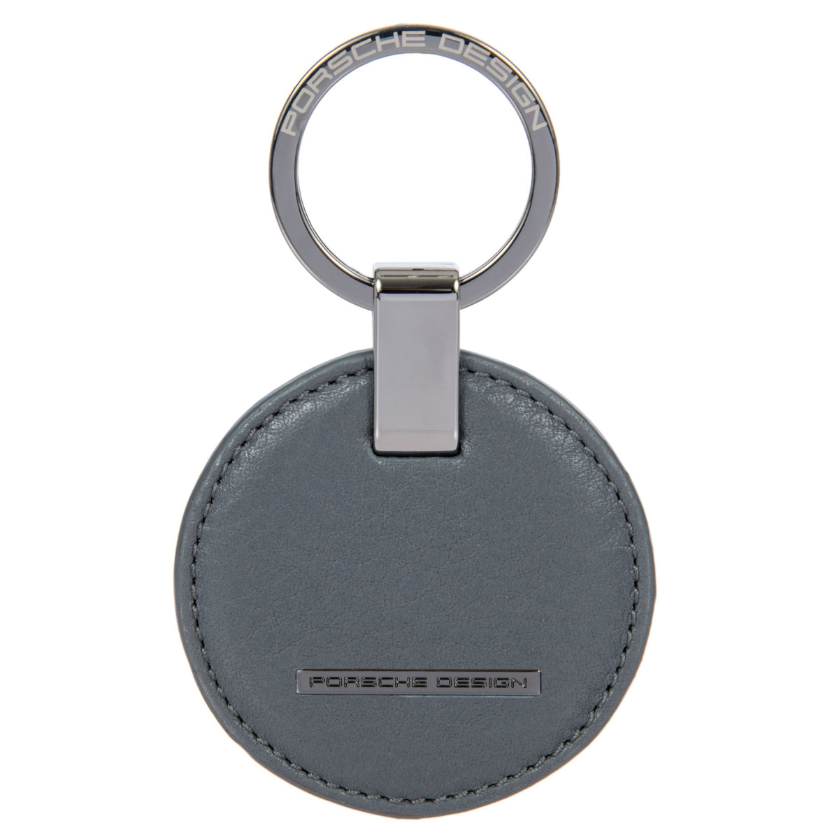 Porsche Design Circle Leather Key Ring in Anthracite Matte, view 2