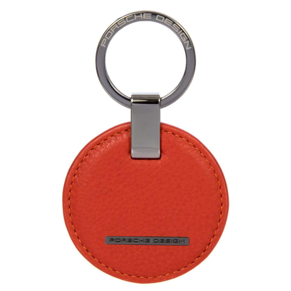 Porsche Design Circle Leather Key Ring in Lava Orange, view 1