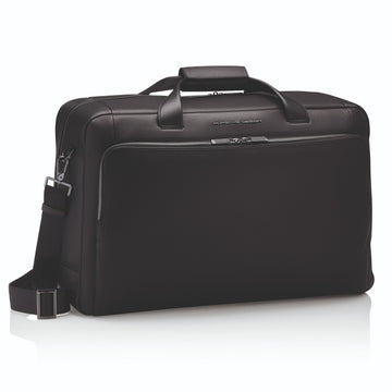 Porsche Design Roadster Leather Weekender Bag in Black, view 2