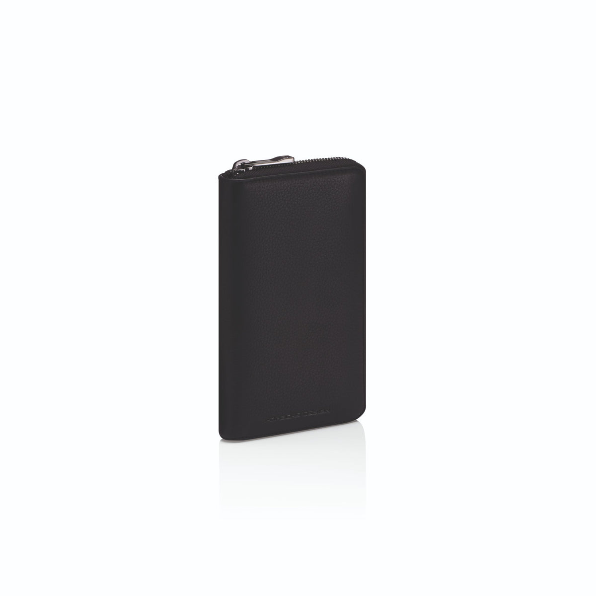 Porsche Design Leather Zip-Around Wallet 15 in Black, Business Grained, view 3