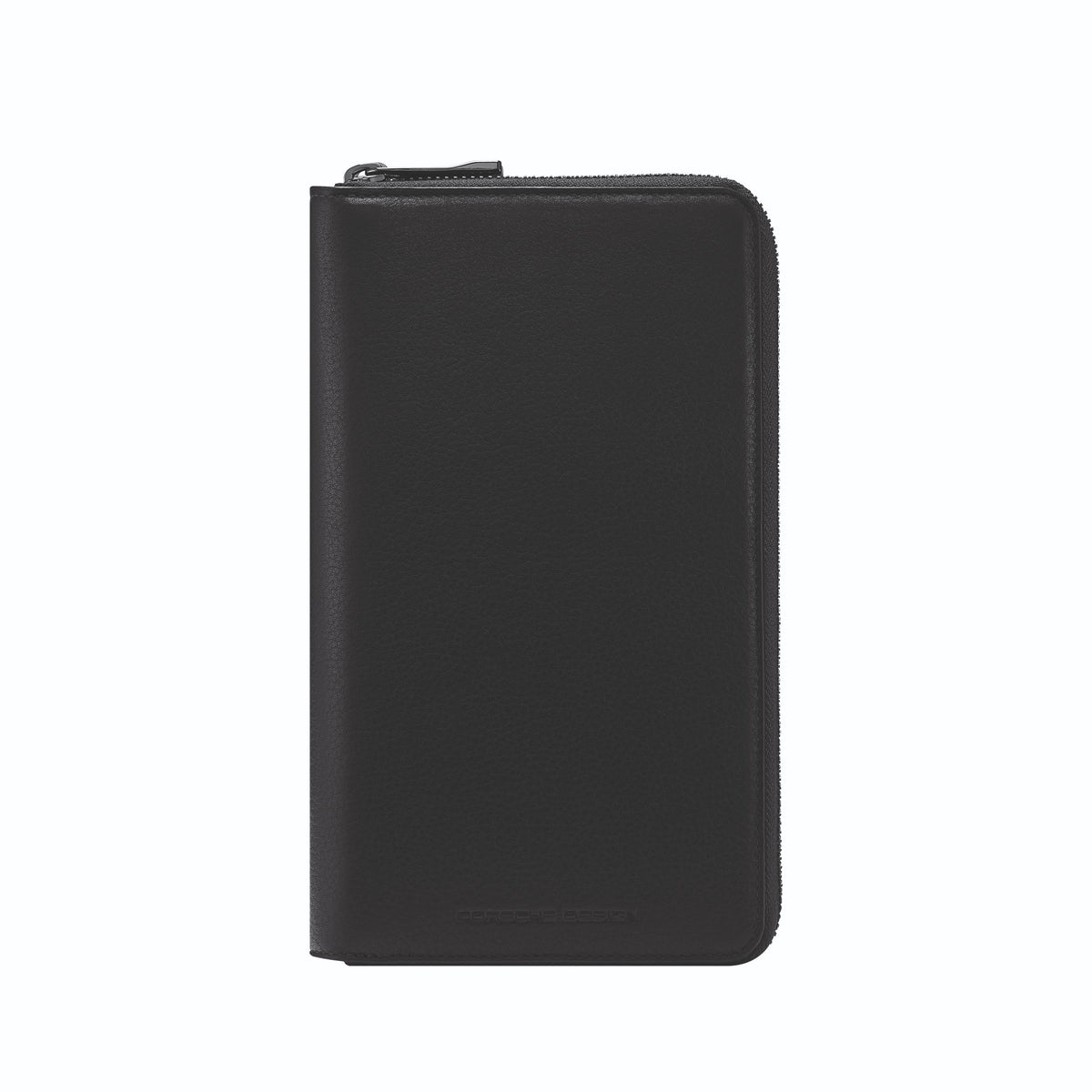 Porsche Design Men's Pouch 12 Leather Travel Wallet in Black, Business Grained, view 1