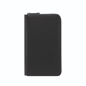 Porsche Design Men's Pouch 12 Leather Travel Wallet in Black, Business Grained, view 2