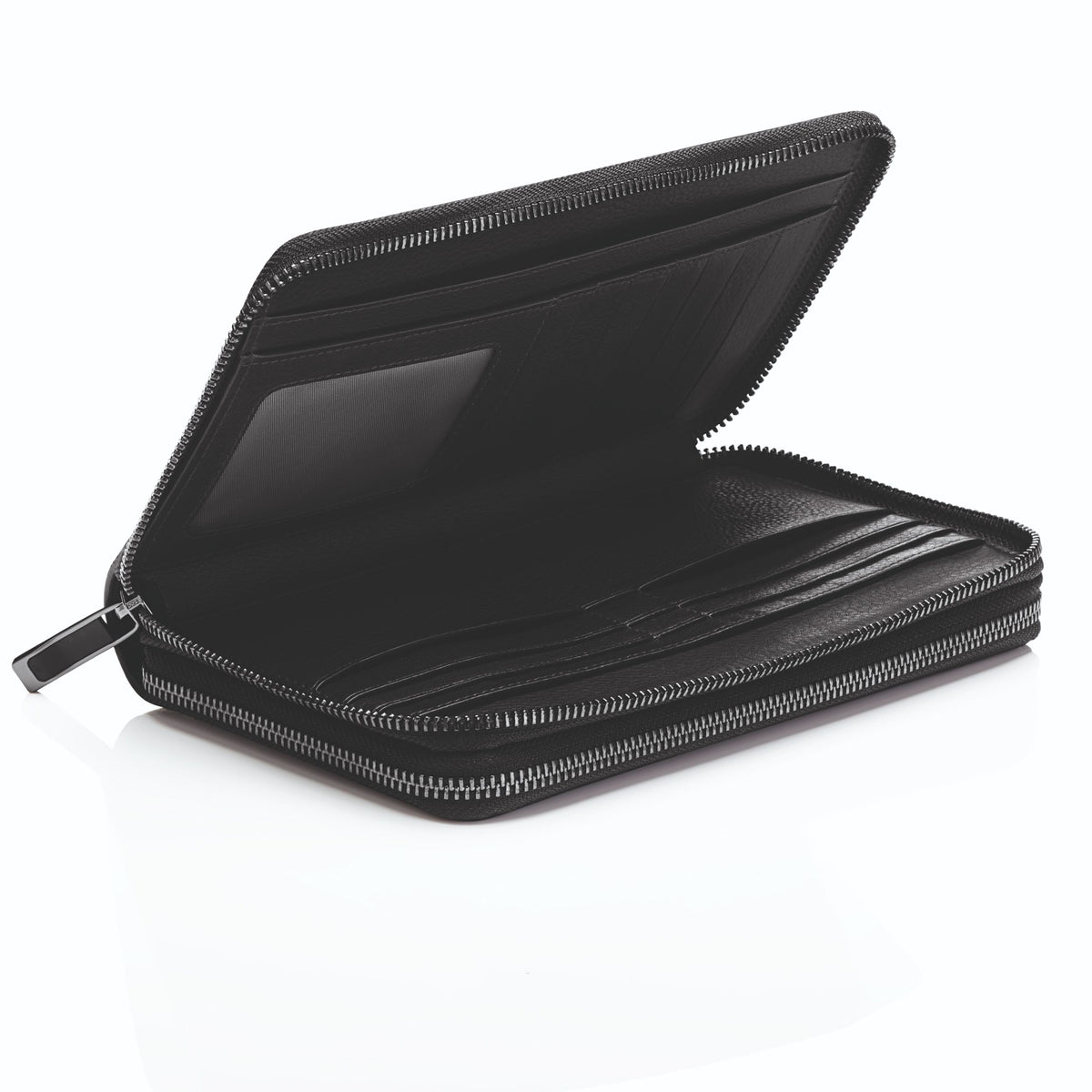 Porsche Design Men's Pouch 12 Leather Travel Wallet in Black, Business Grained, view 5