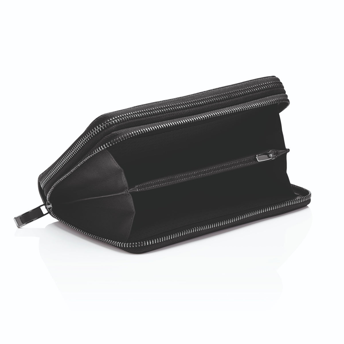 Porsche Design Men's Pouch 12 Leather Travel Wallet in Black, Business Grained, view 6