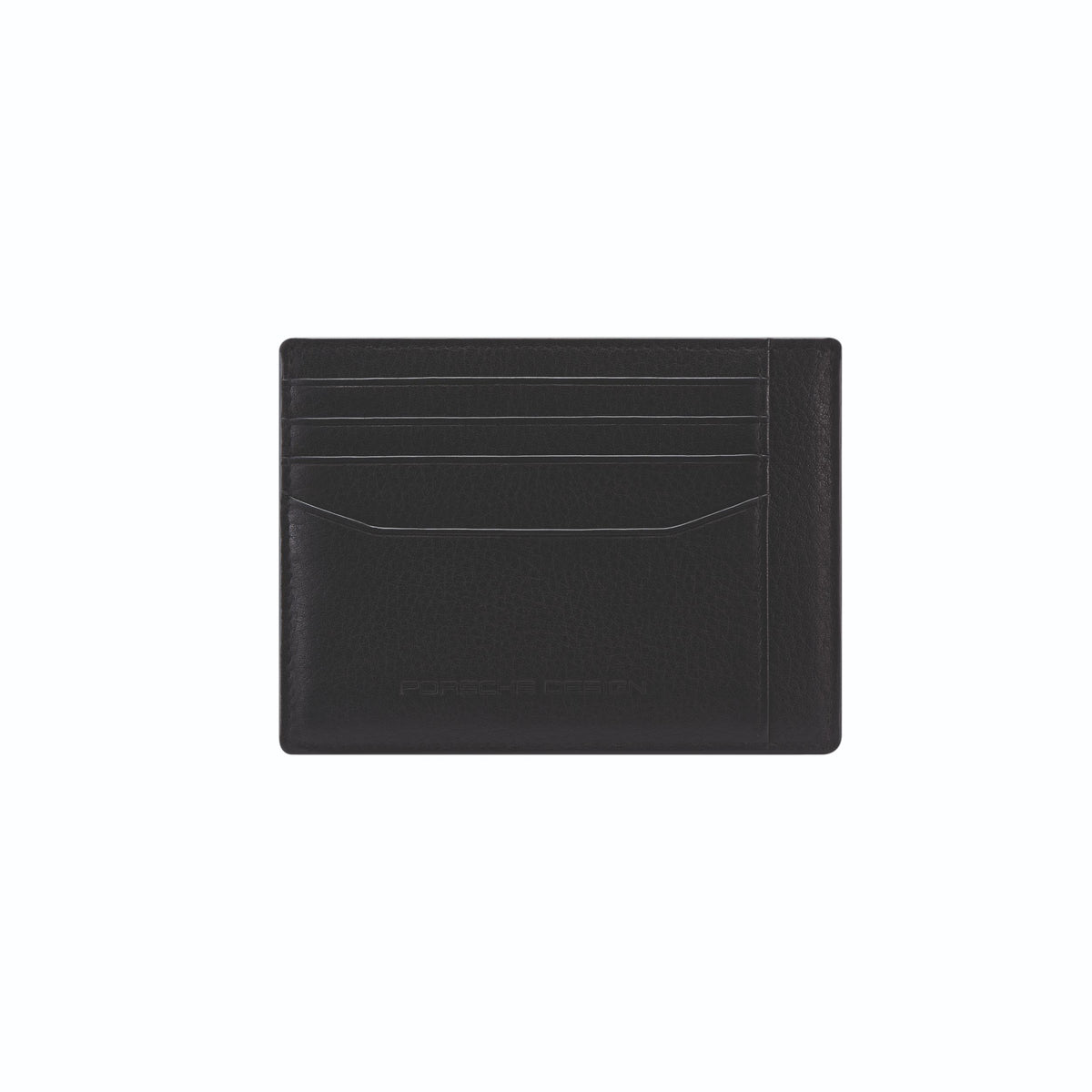 Porsche Design Leather Card Holder 4 in Black, Business Grained, view 2