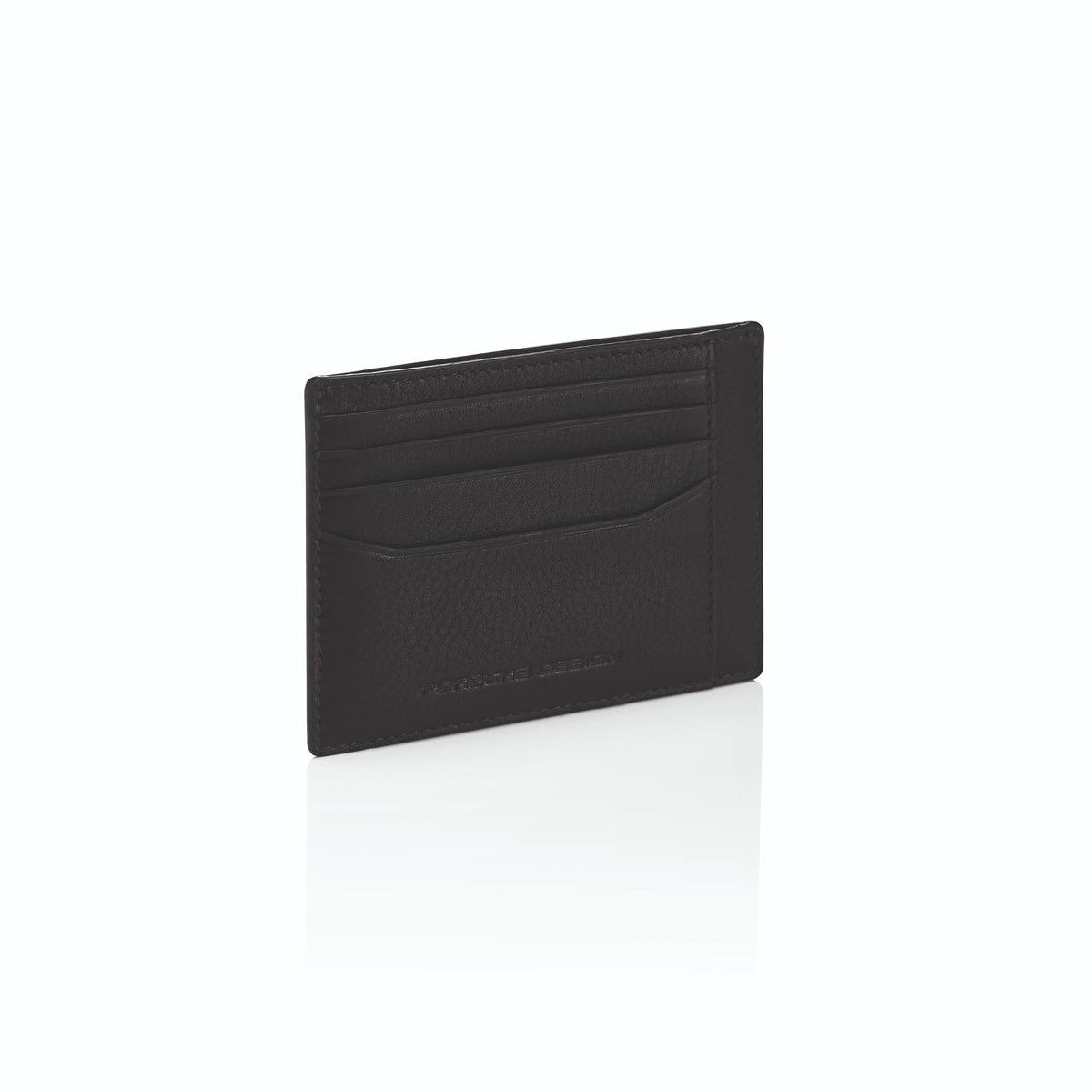 Porsche Design Leather Card Holder 4 in Black, Business Grained, view 3