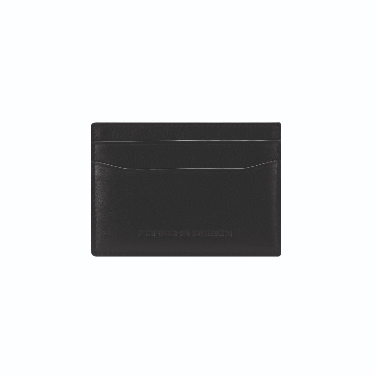 Porsche Design Leather Card Holder 2 with Money Clip in Black, Business Grained, view 2